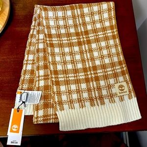 NWT Timberland brown checkered Scarf